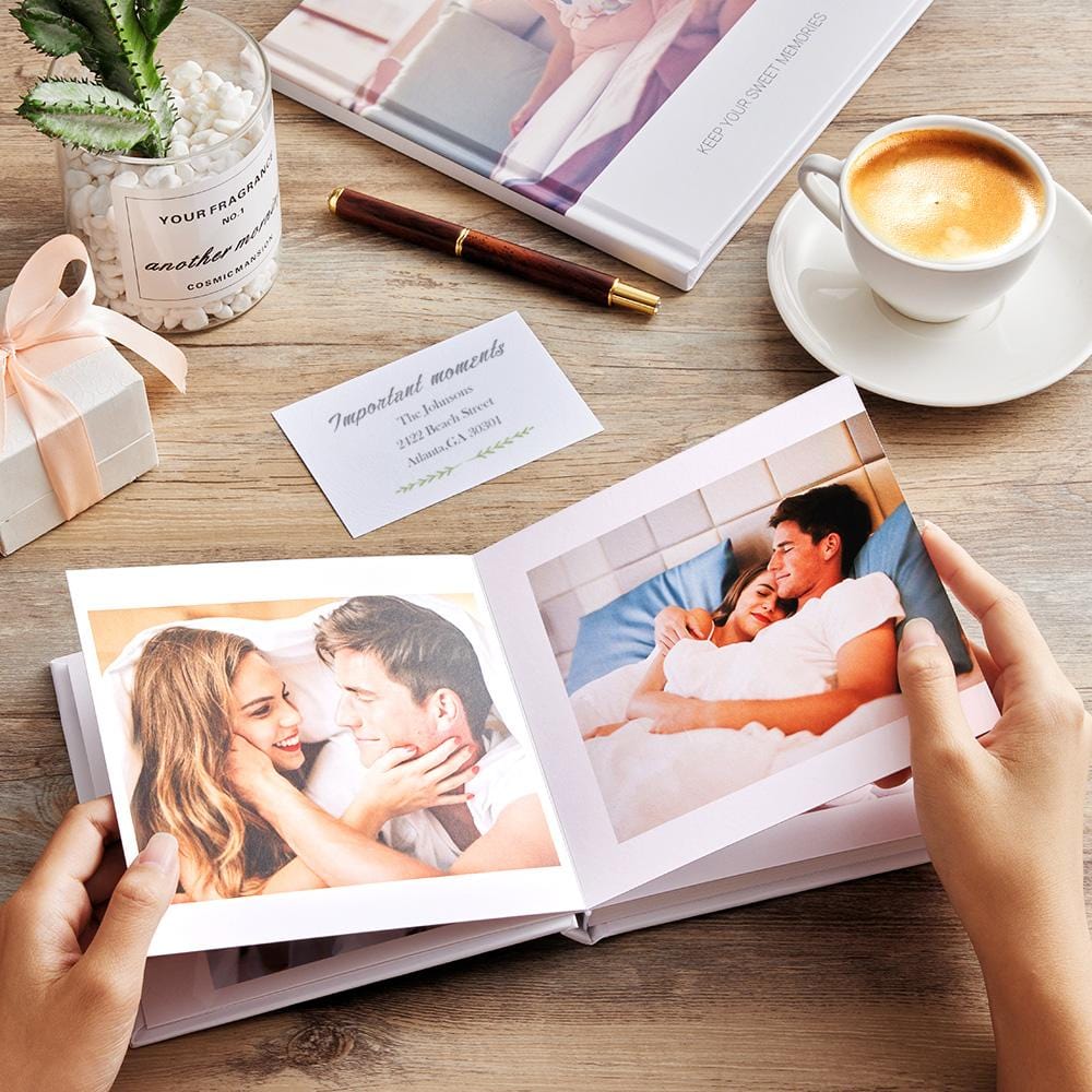 Personalized Photo Album Anniversary Gift Custom Photo Book 40 Pages Christmas Gifts - Giftlab