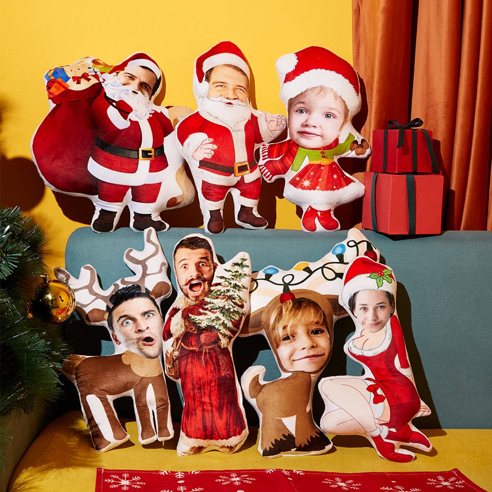 Personalized Photo Doll Customize A Variety of Pictures Pillow, Put Your Photo and Family Photo On The Pillow - Giftlab