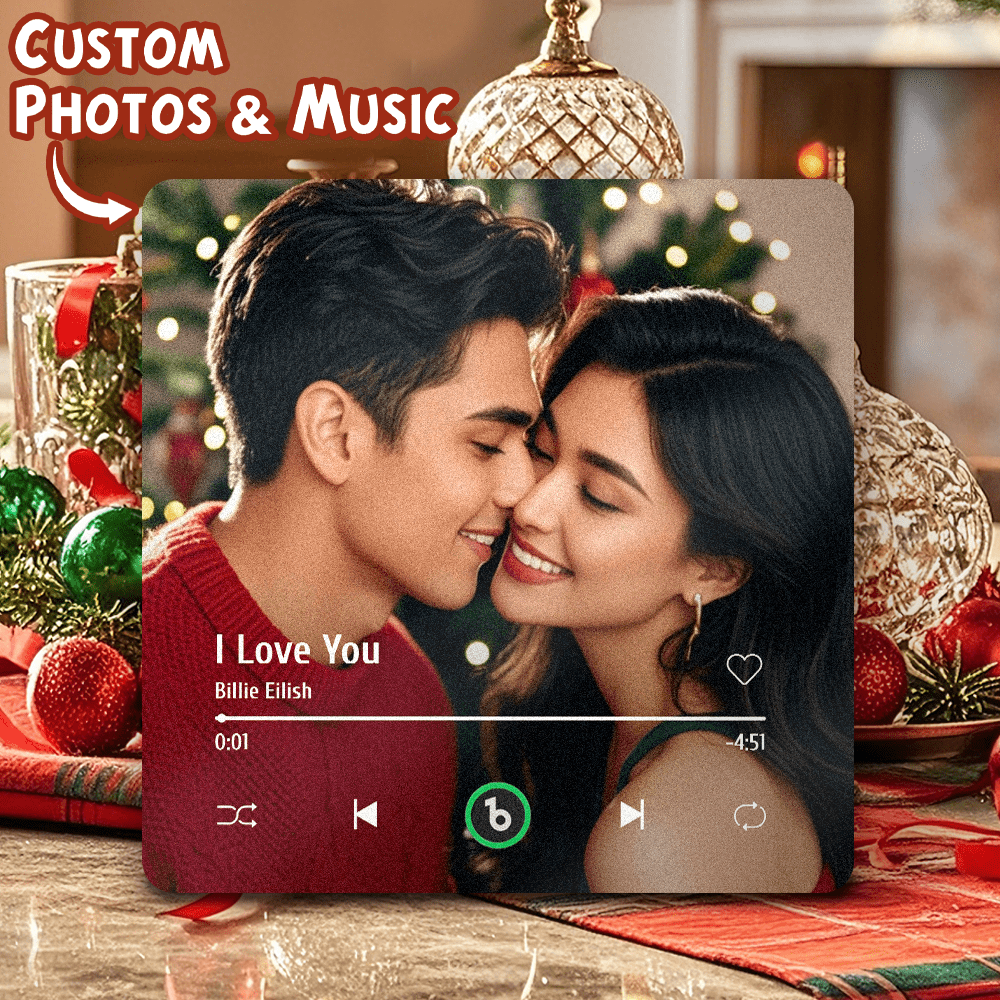 Custom Music Fridge Magnet New 4.0 Upgrade Colorful Frame Album Fridge Magnet Music Wall Photo Sticker Music Movement That Can Be Played Christmas Gift for Couple - Giftlab