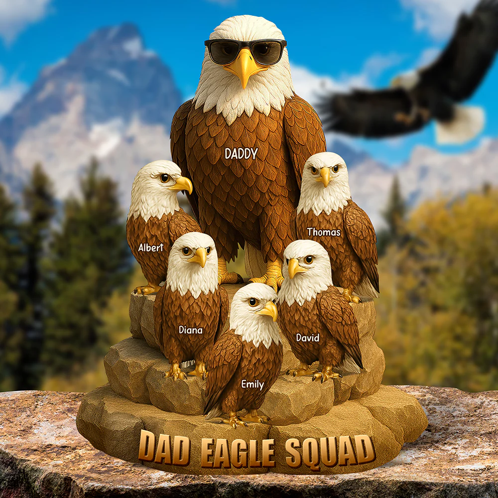 Eagle Dad Acrylic Plaque Personalized Gifts For Dad - Giftlab