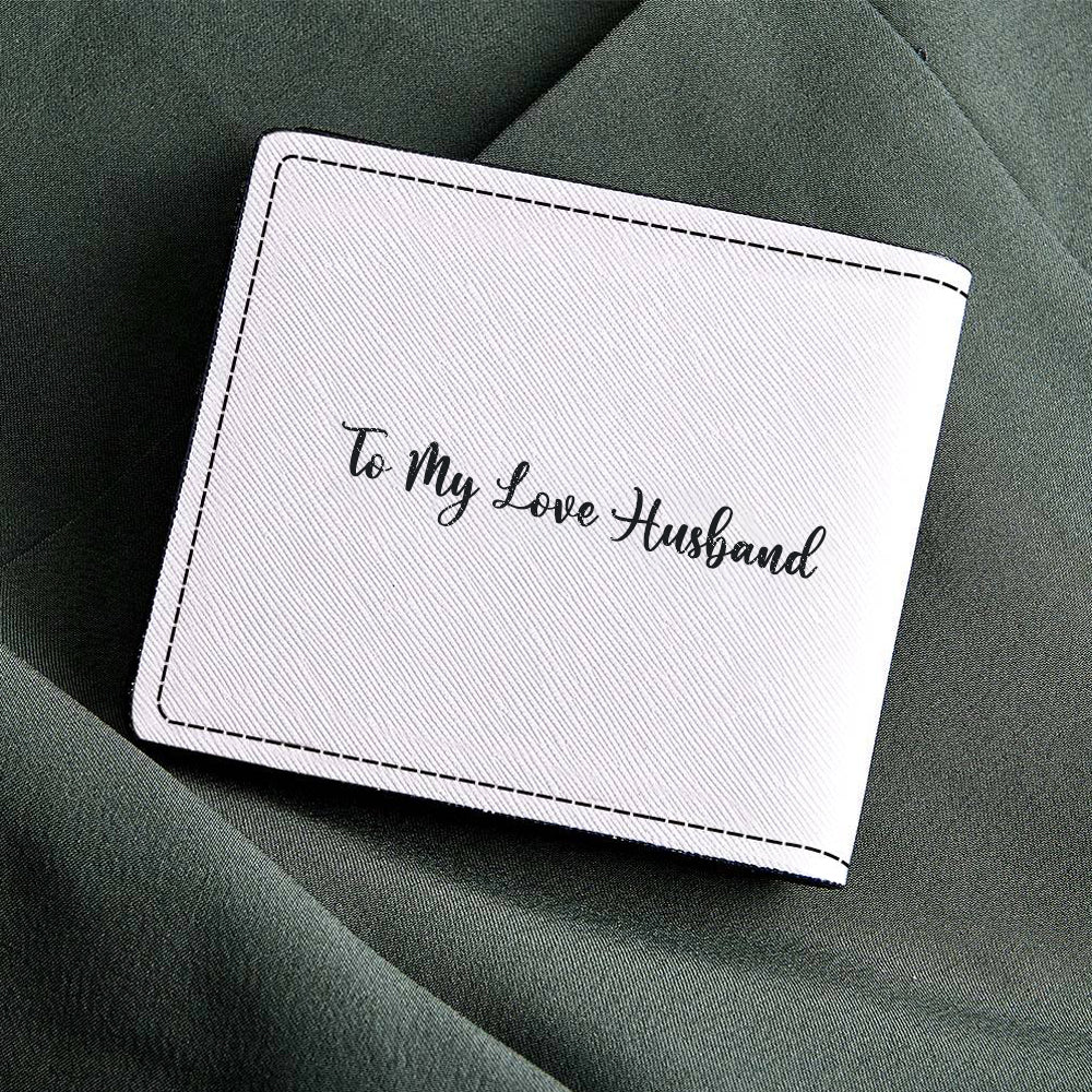 Personalized Wallets Gift For Dad Custom Photo Leather Wallet For Husband