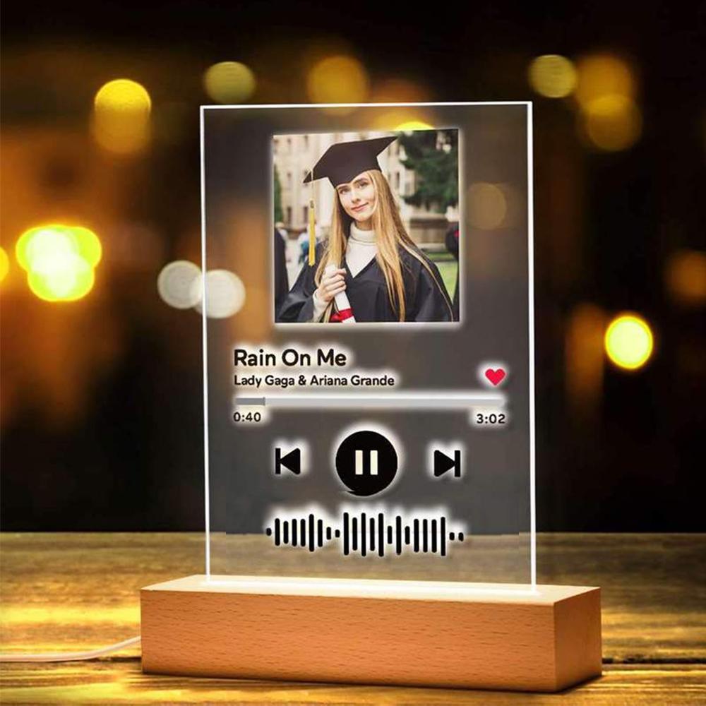 GiftLAB Song Night Light Plaque Personalized Graduation Gifts Custom Birthday Gift Ideas - Giftlab