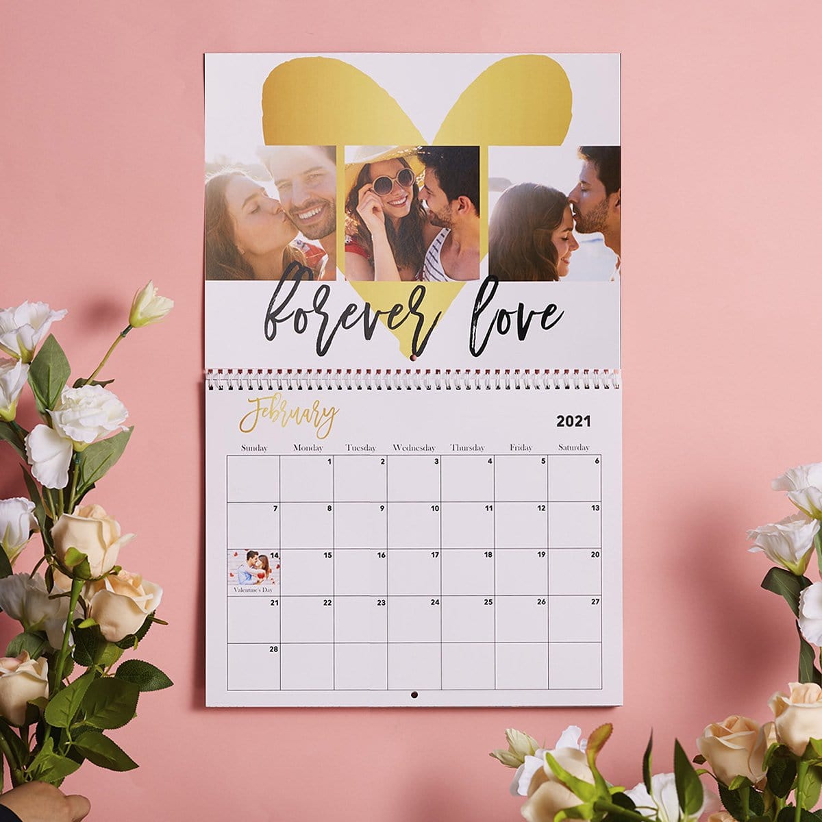 Custom Photo Calendar Personalized Wall Calendar Gifts - Giftlab