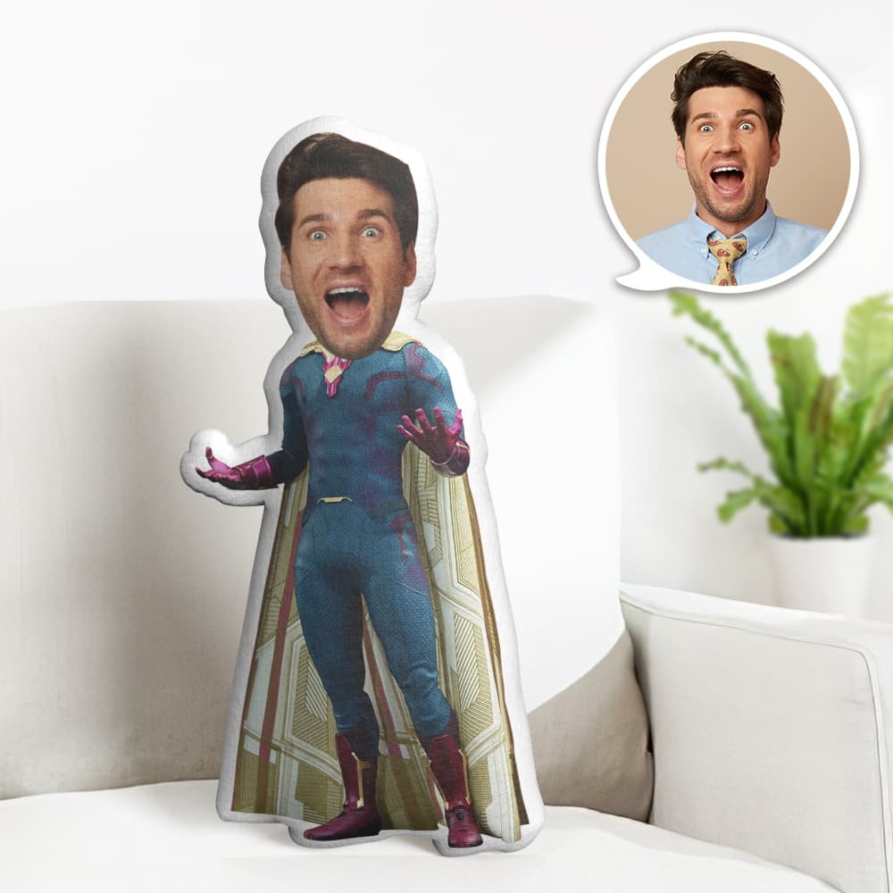 Custom Face Pillow Personalized Photo Pillow Vision MiniMe Pillow Gifts for Him - Giftlab