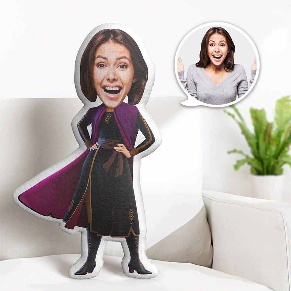 Custom Face Pillow Personalized Photo Pillow Anna MiniMe Pillow Gifts for Her - Giftlab