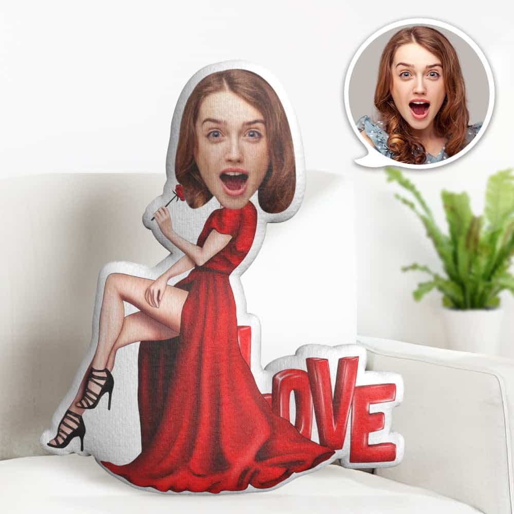 Custom Face Pillow, Sexy Beauty Face Doll, the Best Gift for Lover Valentine's Day Gift - Giftlab