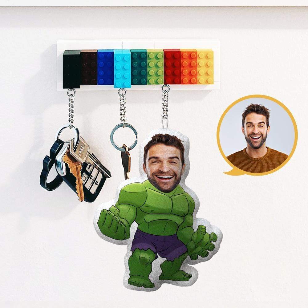 Custom Hulk Pillow Keychain Minime Keychain - Giftlab