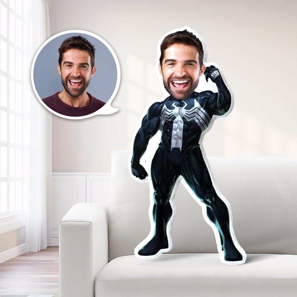 Personalized Photo Pillow Venom Photo Pillow Costume Doll Unique Gift Valentines Day Gift - Giftlab