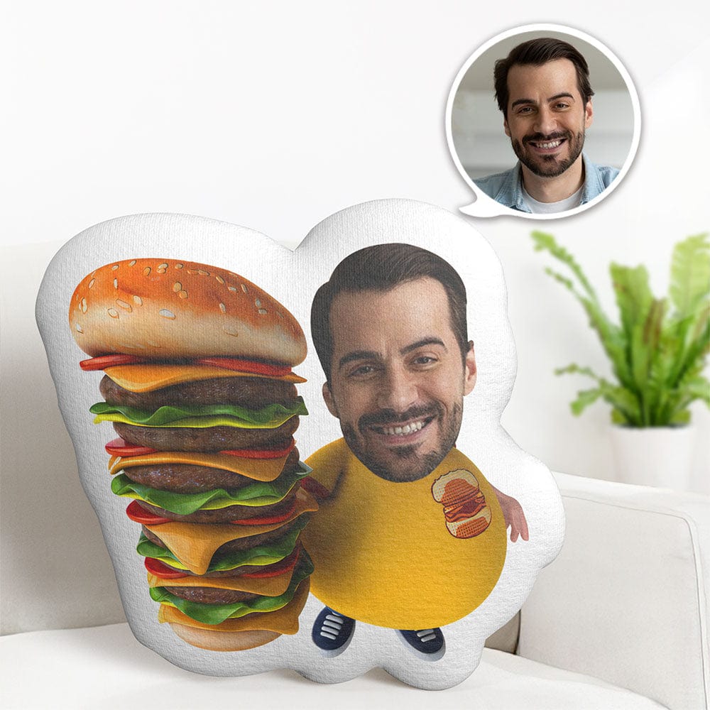Custom Face Pillow Minime Dolls Big Mac Man Personalized Photo Gifts - Giftlab