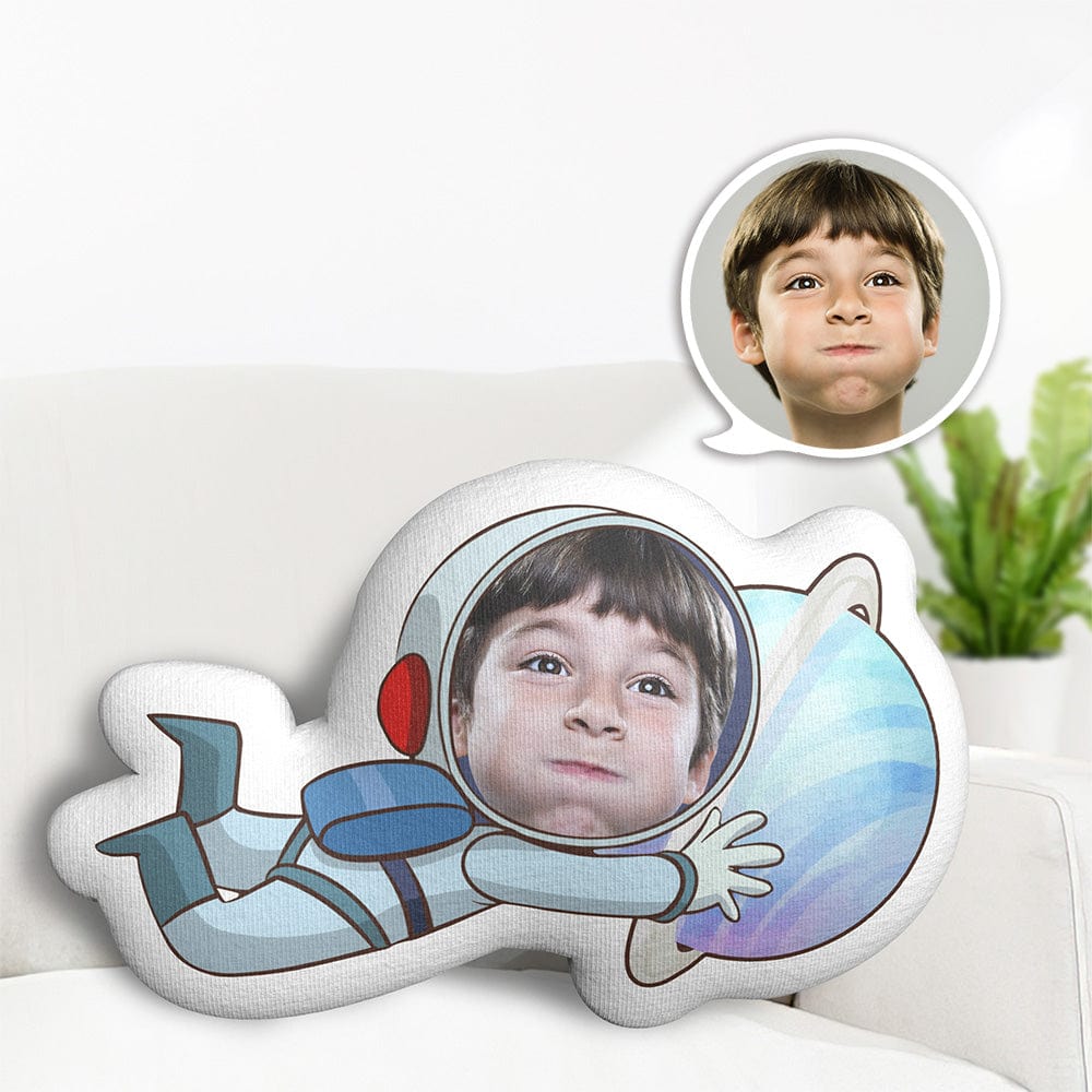 Custom Face Pillow Minime Astronaut Doll Personalized Photo Gifts for Kids - Giftlab