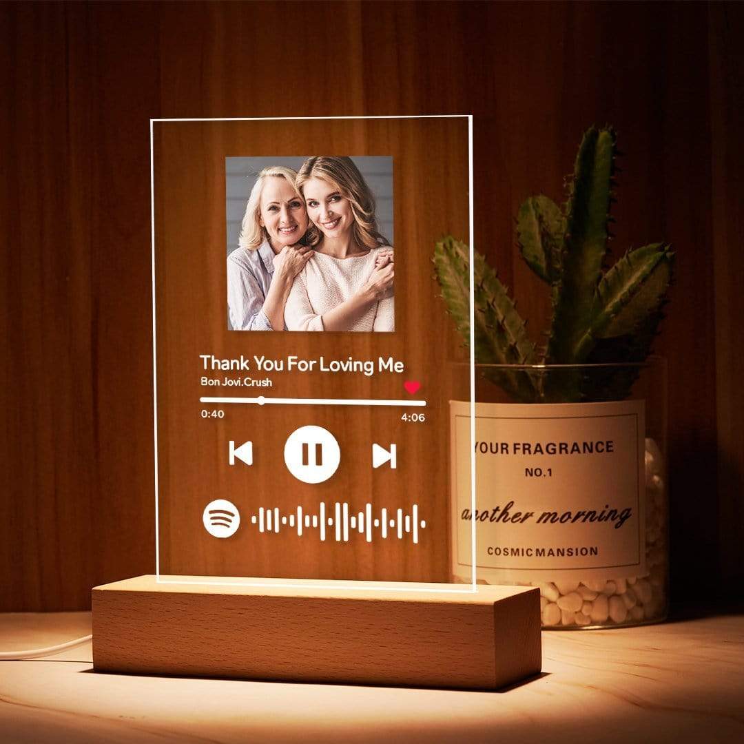 Custom Spotify Lamp Sympathy Gifts For Loss Of Mother - Giftlab