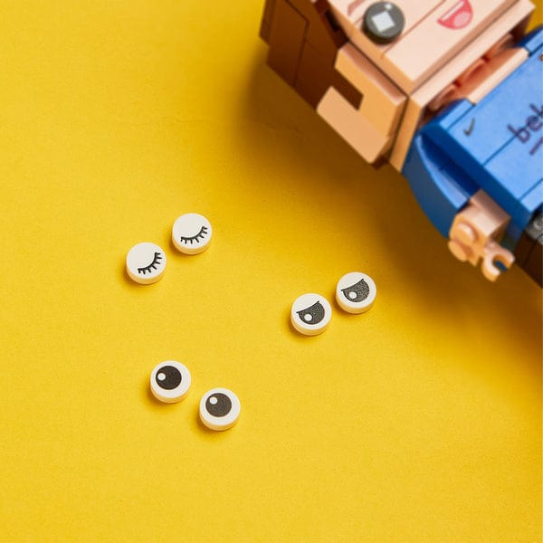 3 Pairs Birck Figures Replaceable Eye Accessories Eyes Closed. Eyes Half Open. Eyes Open. - Giftlab