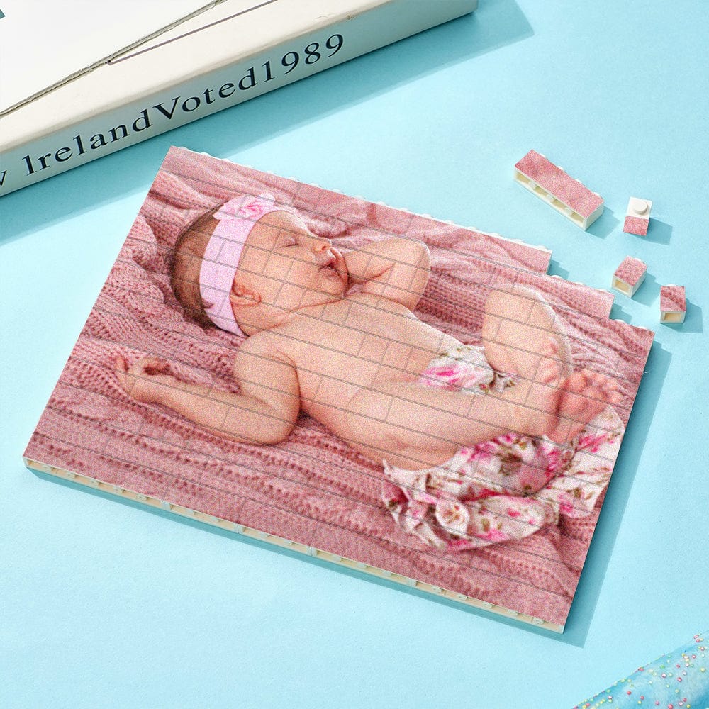 Custom Building Brick Custom Photo Block Square Shape Gifts for Children - Giftlab