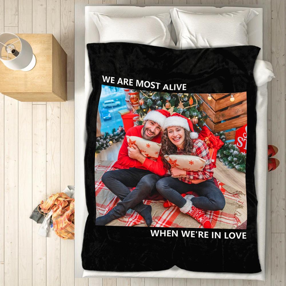 Personalized Blankets with Photo Christmas Gifts - Giftlab