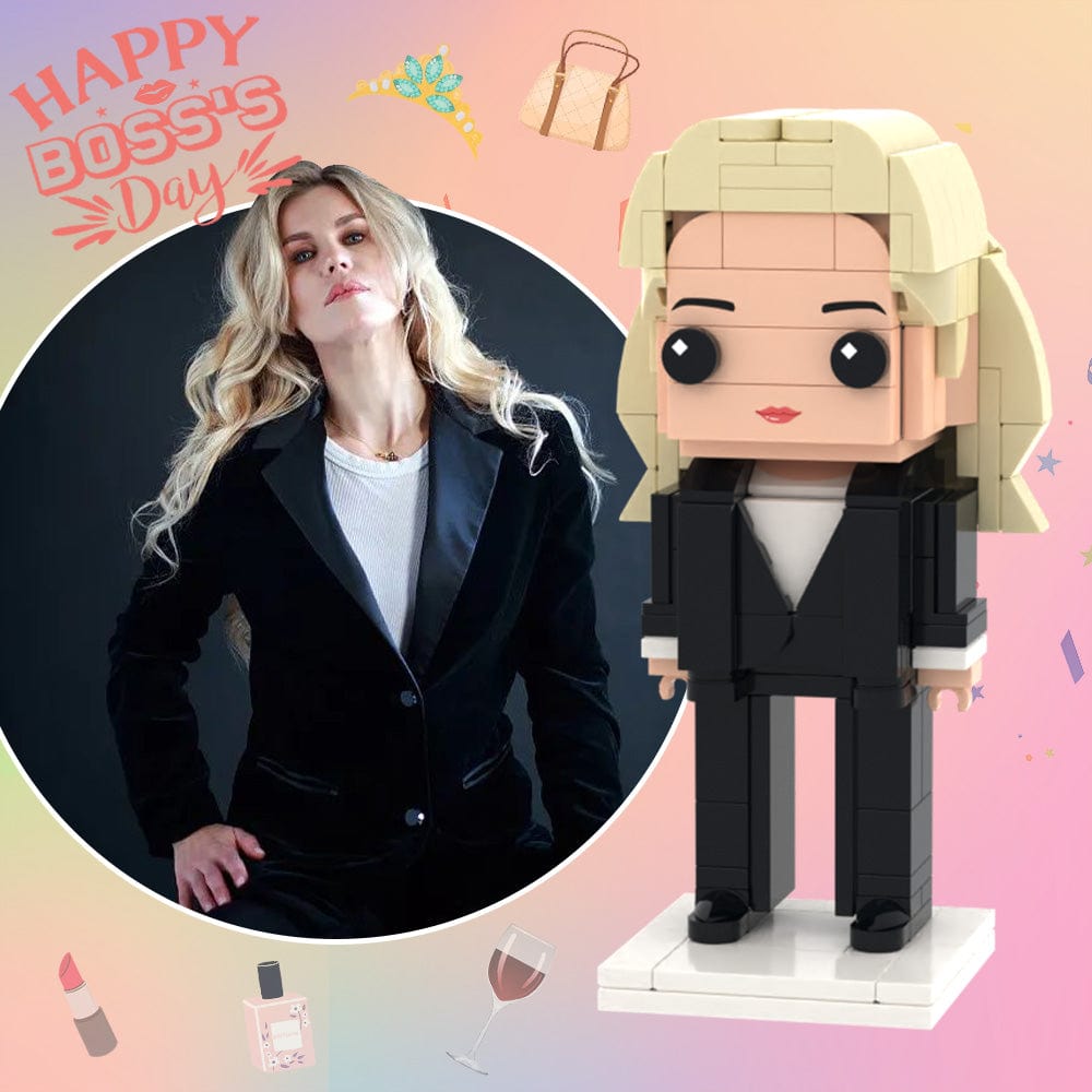 A Surprise Gift for Boss Full Body Customizable 1 Person Custom Brick Figures Small Particle Block Toy - Giftlab