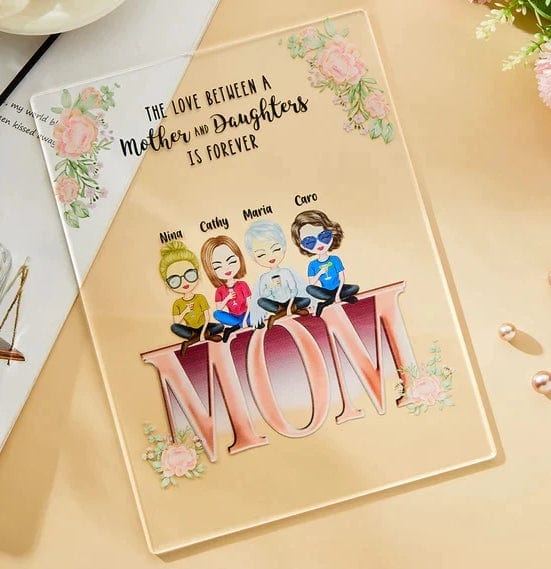Mother's Day Gift Personalized Acrylic Plaque Mother and Children Best Friends Gifts for Mom - Giftlab