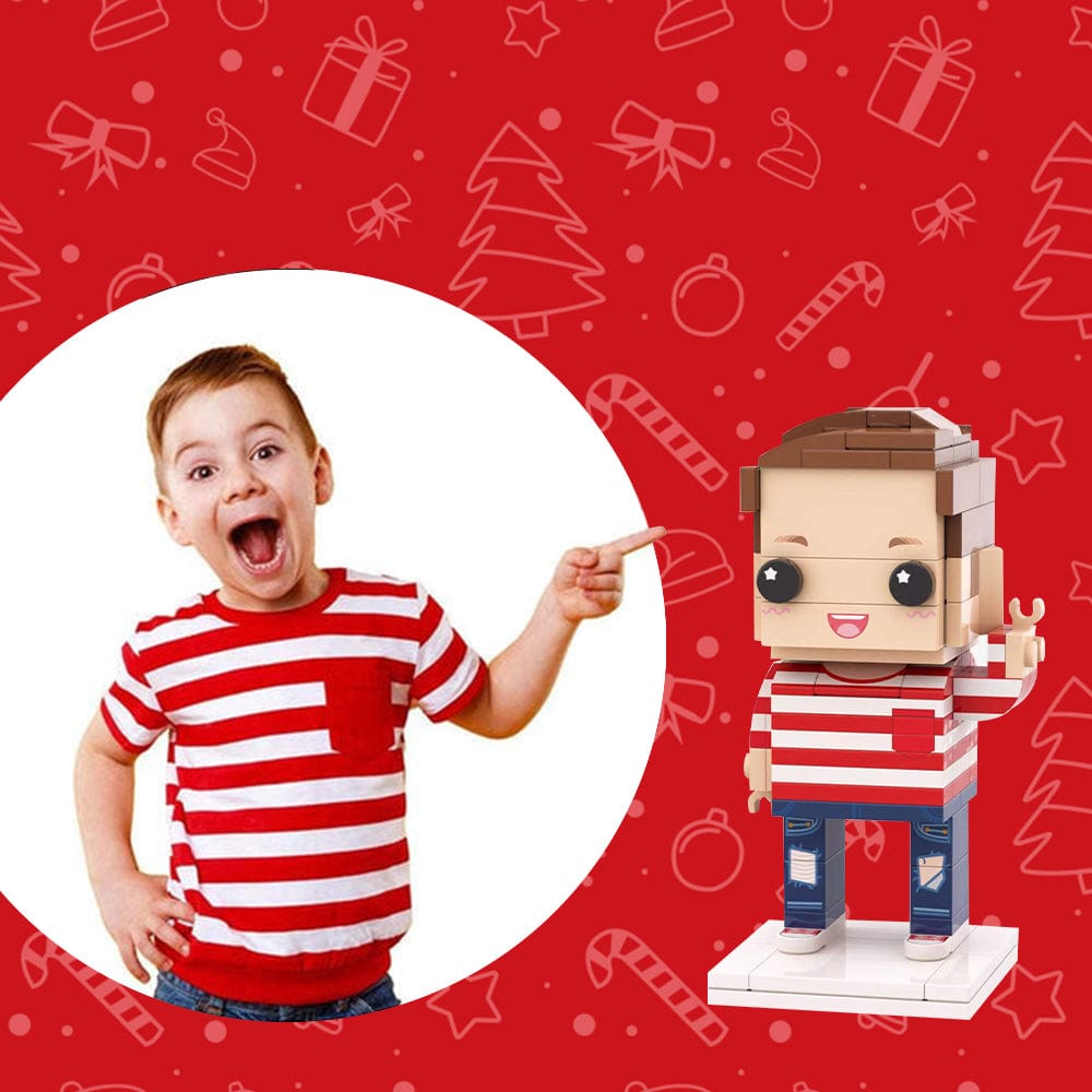 Christmas Gifts For Boys Full Body Customizable 1 Person Custom Brick Figures - Giftlab