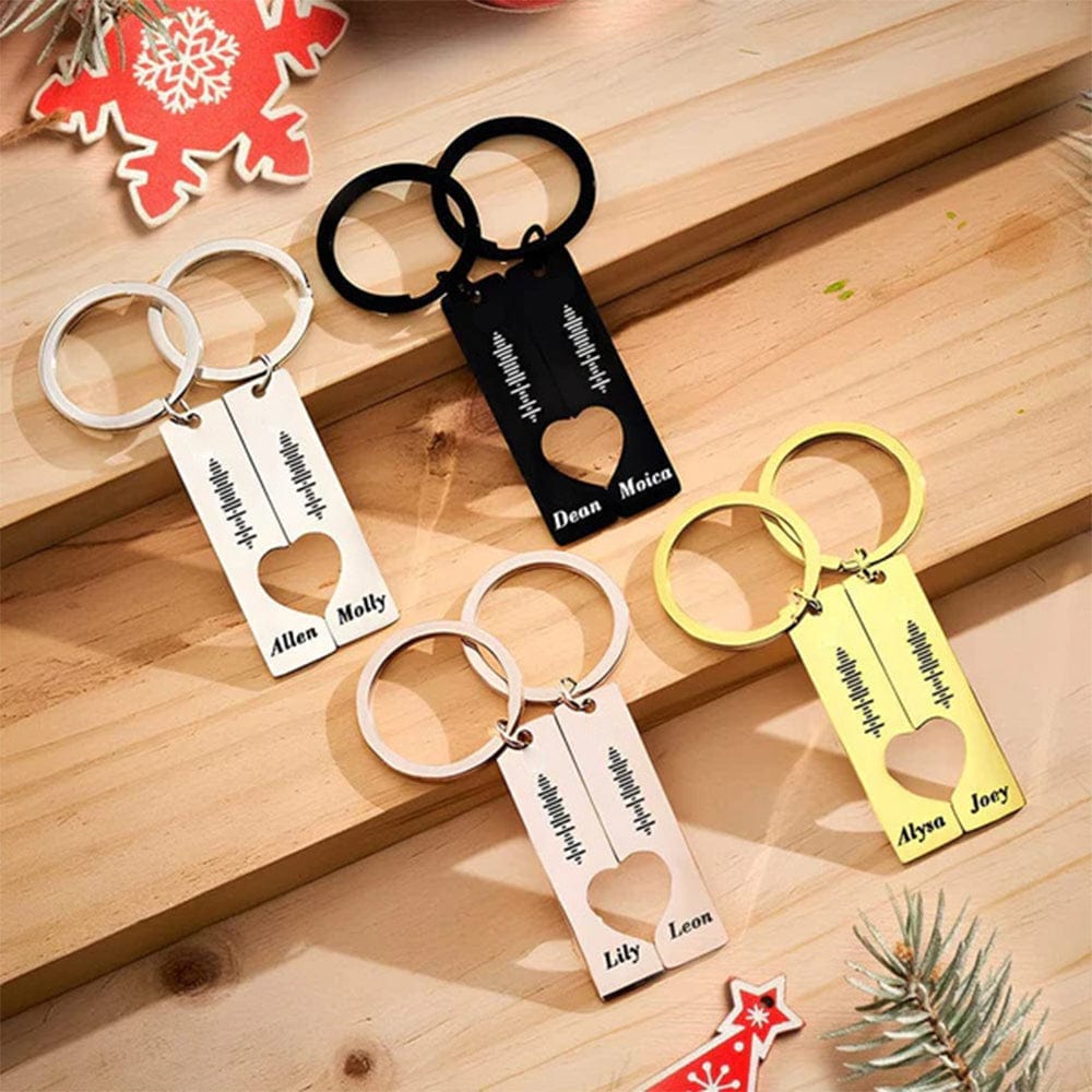 Christmas Gift Scannable Keychain Custom Music Code Keychain - Giftlab