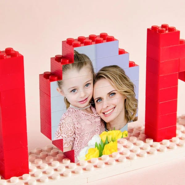 Custom Building Brick Photo Block Personalised Mom Brick Puzzles Mother's Day Gifts - Giftlab