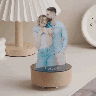 Personalized Photo Acrylic Music Box Custom Gift for Wedding Anniversary Birthday Valentines Day Gifts for Couples