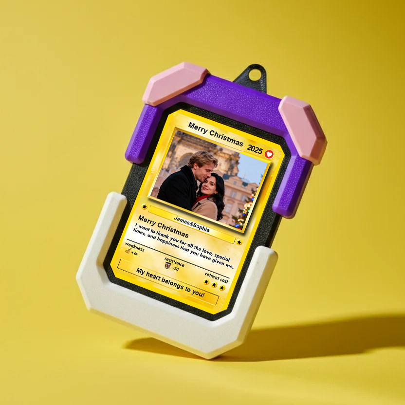 Custom Poke Card Personalized Photo Gift For Couple Christmas Gift