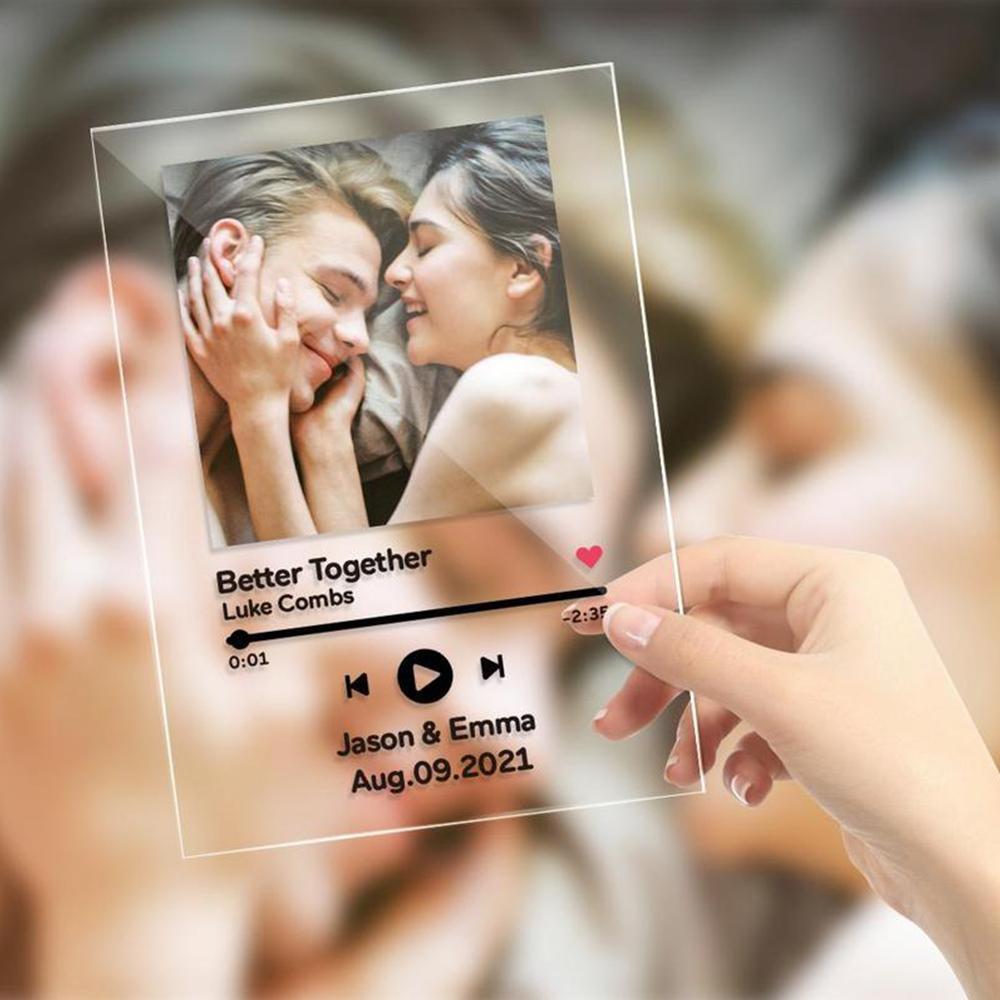 Custom Music Plaque Personalised Song Ablum Birthday Gifts - Giftlab