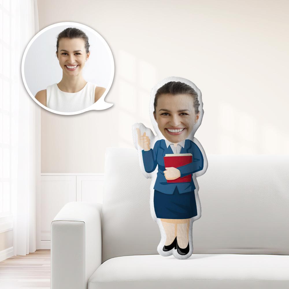 Teacher Face Pillows Custom Teacher Gifts Custom Pillows Female Teacher Costume - Giftlab