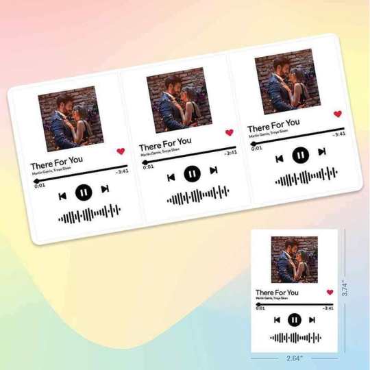Custom Spotify Sticker With Photo Custom Stickers Valentine's Day Gifts