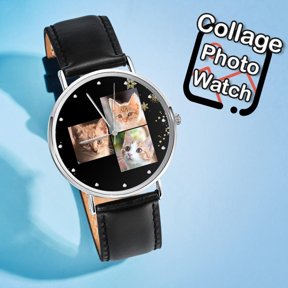 Custom Engraved Watches Photo Watch Gifts for Cat Owner - Giftlab