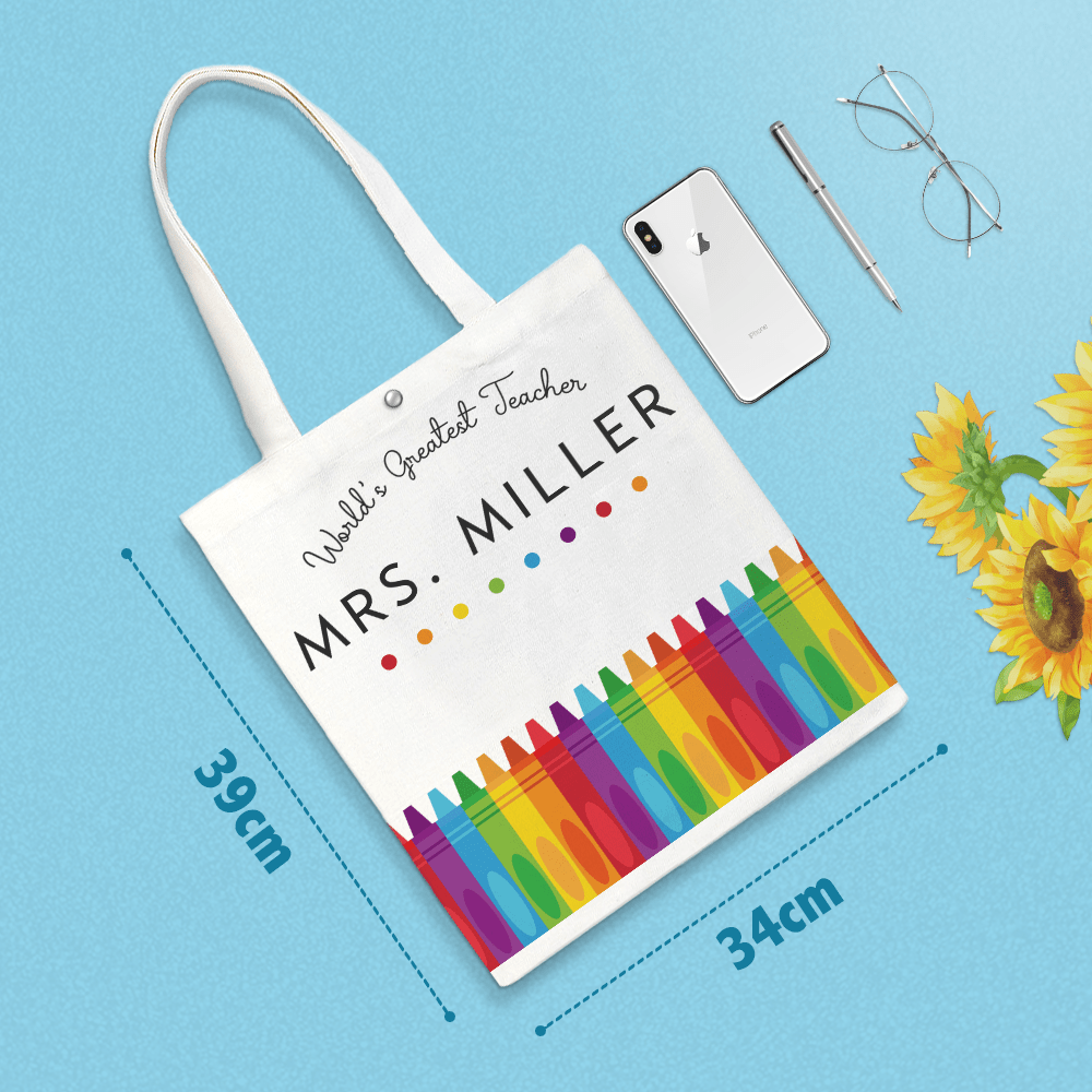 Custom Text Handbag For Canvas Bag For Shopping Bag For Woman - Giftlab