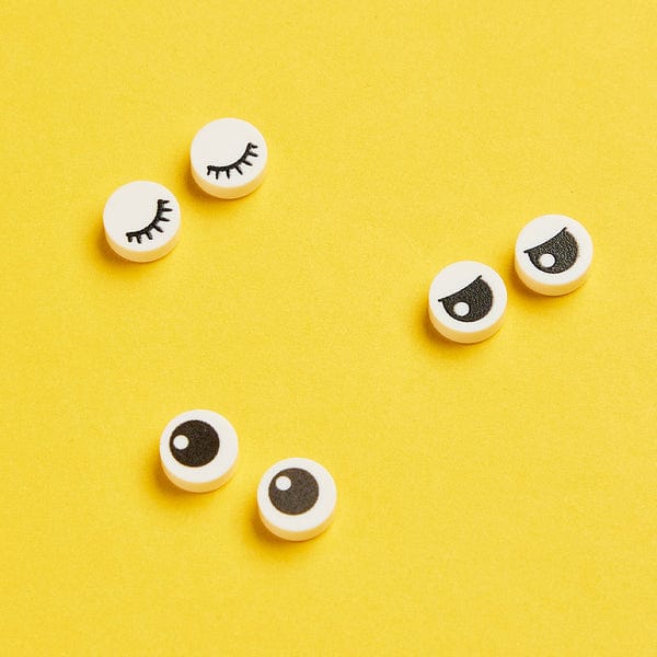 3 Pairs Birck Figures Replaceable Eye Accessories Eyes Closed. Eyes Half Open. Eyes Open. - Giftlab