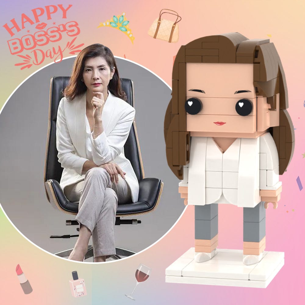 Boss's Gifts Full Body Customizable 1 Person Custom Brick Figures Small Particle Block Toy - Giftlab