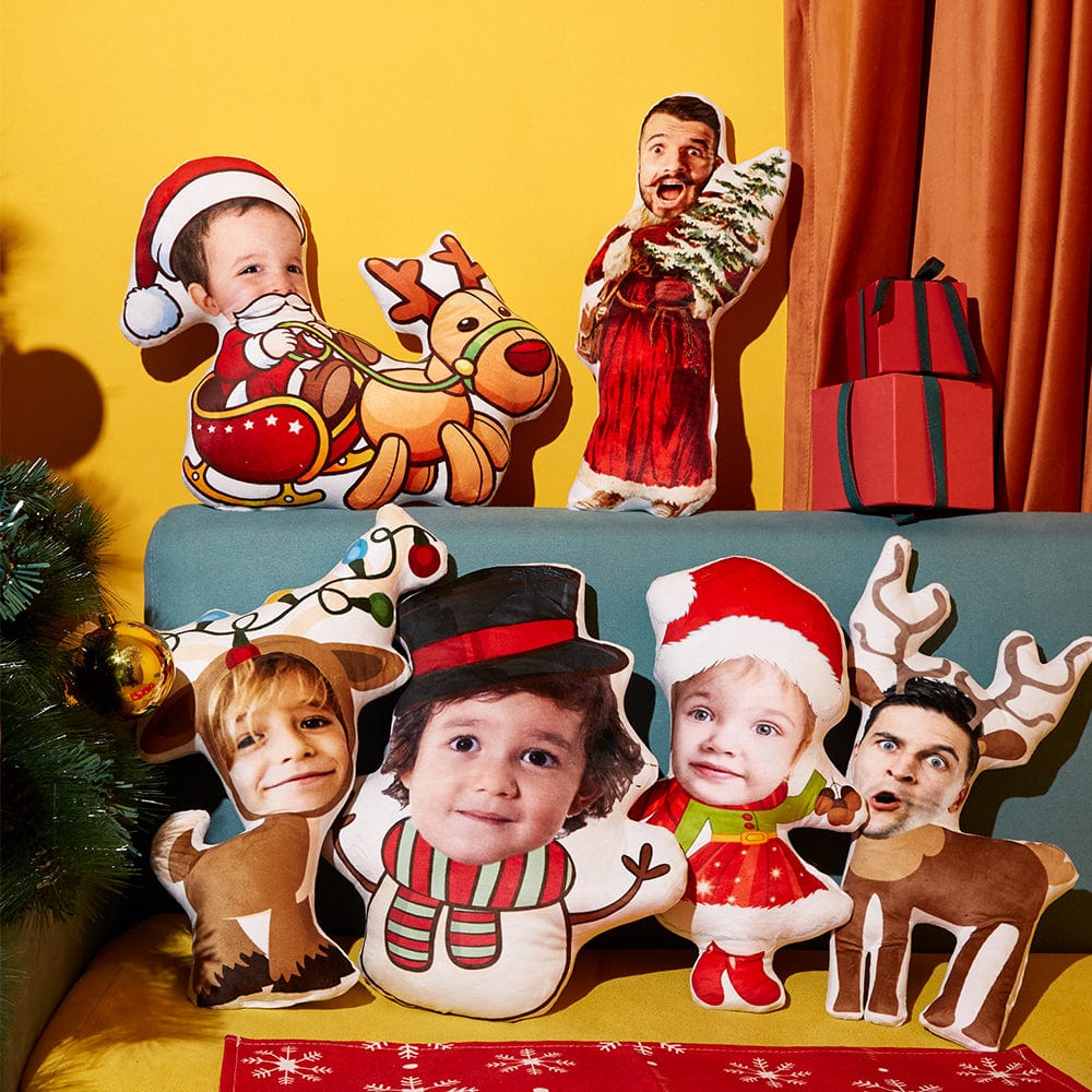 Personalized Photo Doll Customize A Variety of Pictures Pillow, Put Your Photo and Baby Photo On The Pillow - Giftlab