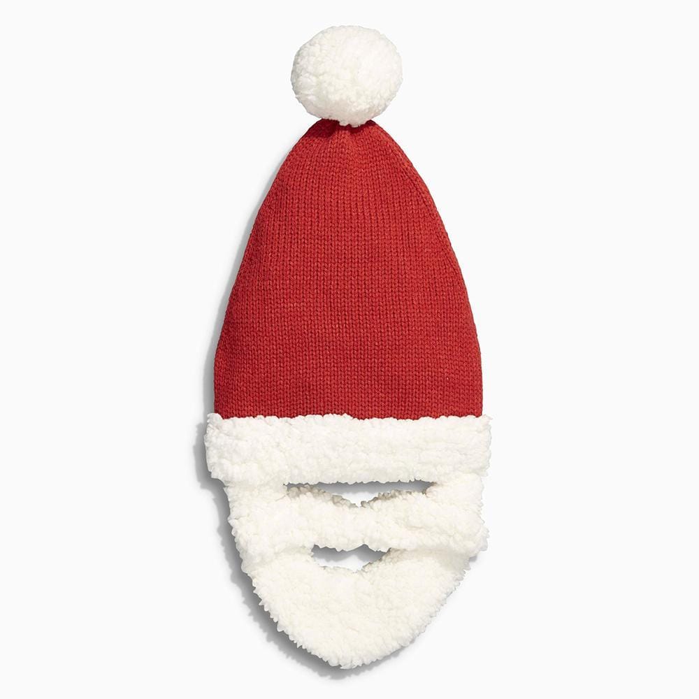 Christmas Gifts Knitted Hat with Beard Beanie Winter Hat Santa Hat and beard - Giftlab