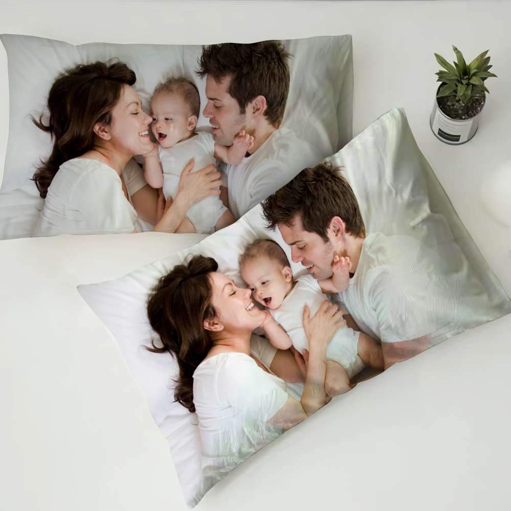 Custom Pillow Case Custom Bedding Valentine's Gifts Bedroom Gifts For Family - Giftlab