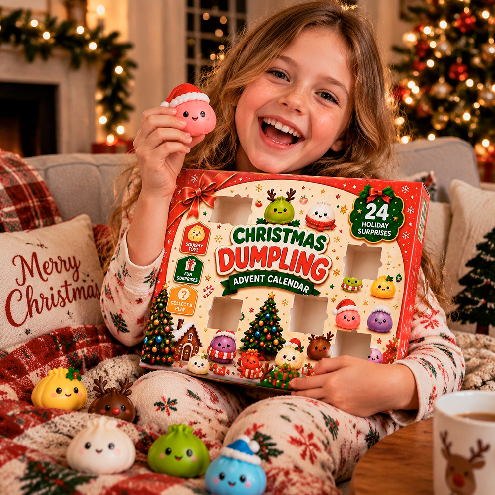 24-Day Christmas Dumpling Squishy Advent Calendar 2026 Squishy Surprise Gifts For Kids Or Family Ideas