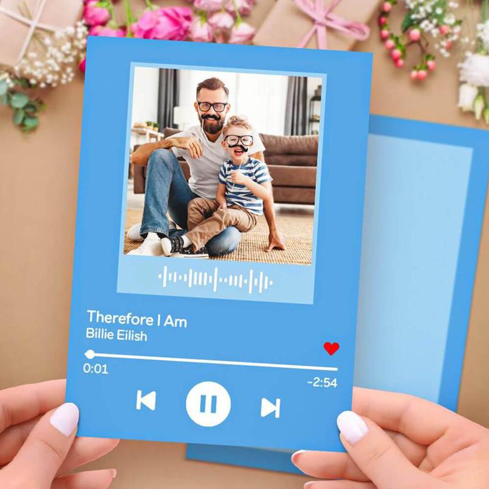 Spotifty Photo Album Postcards Custom Card with Your Favorite Song Couple's Gifts - Giftlab