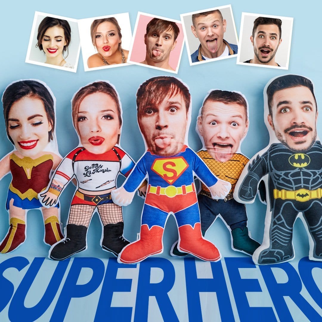 Face Pillows Custom Minime Dolls Custom Pillows Marvel DC Super Hero Costumes Personalized Easter Gifts - Giftlab