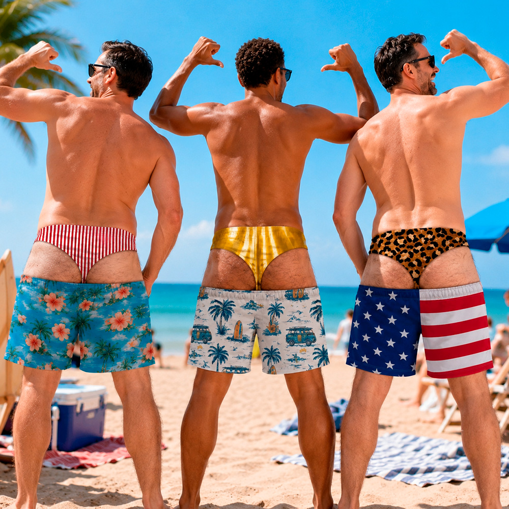 Custom Funny Men Swim Trunks Novelty Optical Illusion Swim Shorts Funny Novelty Party Board Shorts Gift for Husband Boyfriend