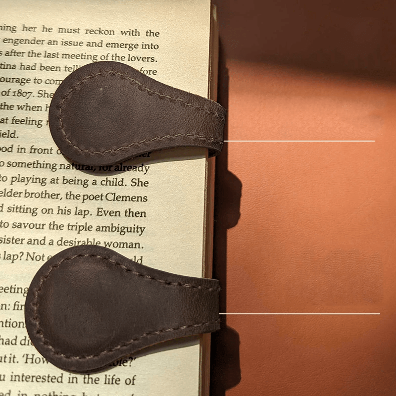 Magnetic Leather  Bookmark Motivational Book Marker Clip Gift for Book Lover Readers - Giftlab