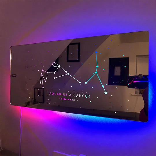 Zodiac Mirror Lamp - Christmas Gift For Your Lover Christmas Gift - GiftlabUS