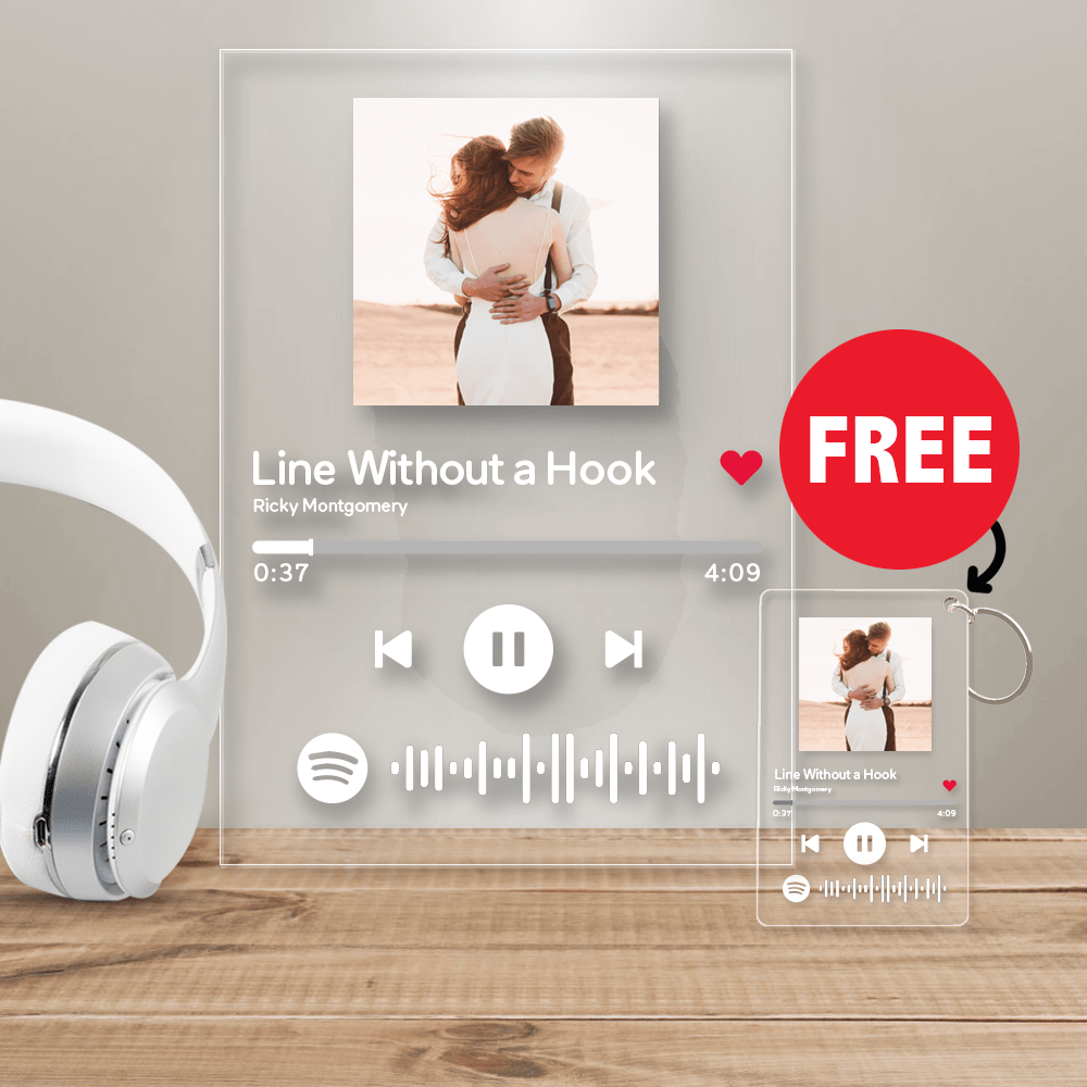 Personalized Spotify Plaque Anniversary Gift Valentines Day Gifts - Buy 1 Get 1 Free - Giftlab