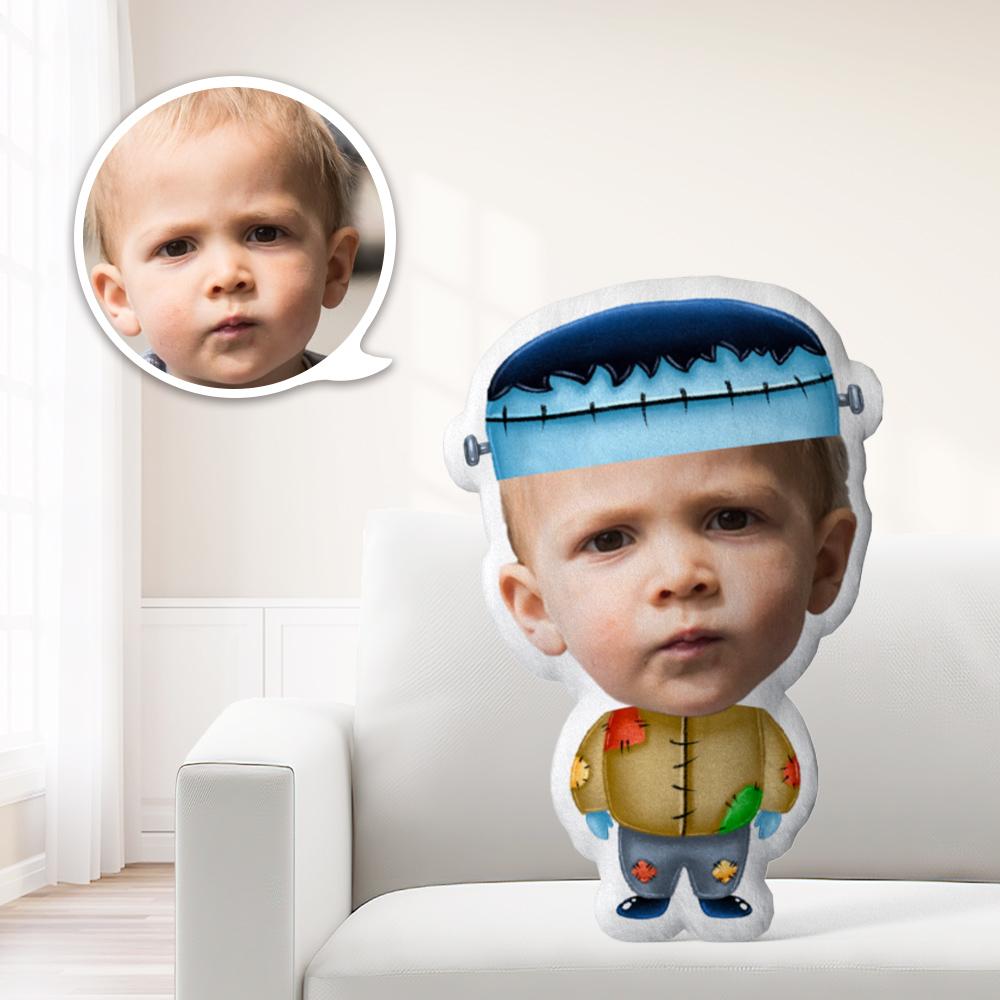Halloween Picture Pillow Minime Pillow Halloween Gifts Zombie In A Hat Gift For Kid - Giftlab