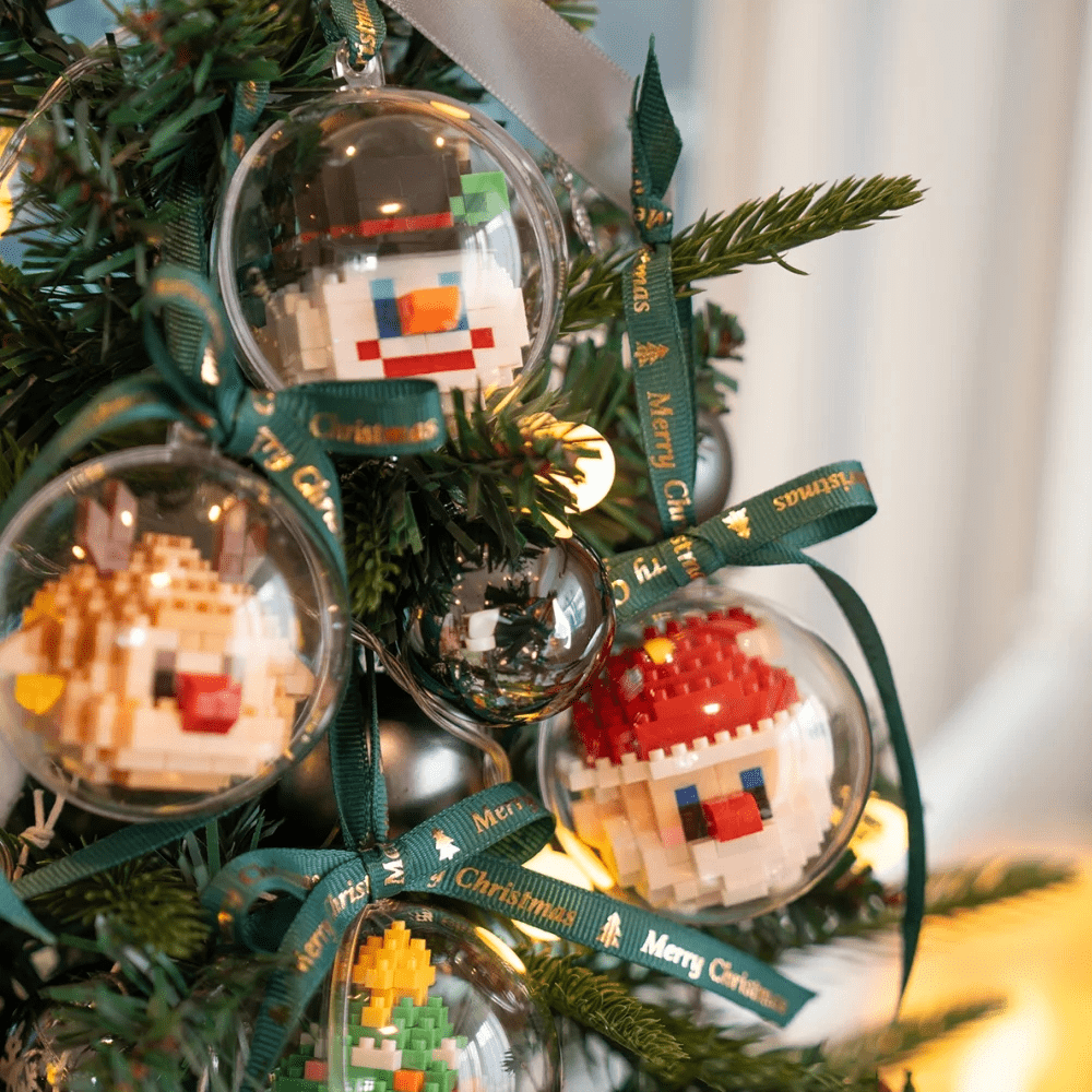 Classic Christmas Building Block Ornaments for Grandparents to Cherish DIY Building Block Christmas Ornaments Best Unforgettable Gift For Kids - Giftlab