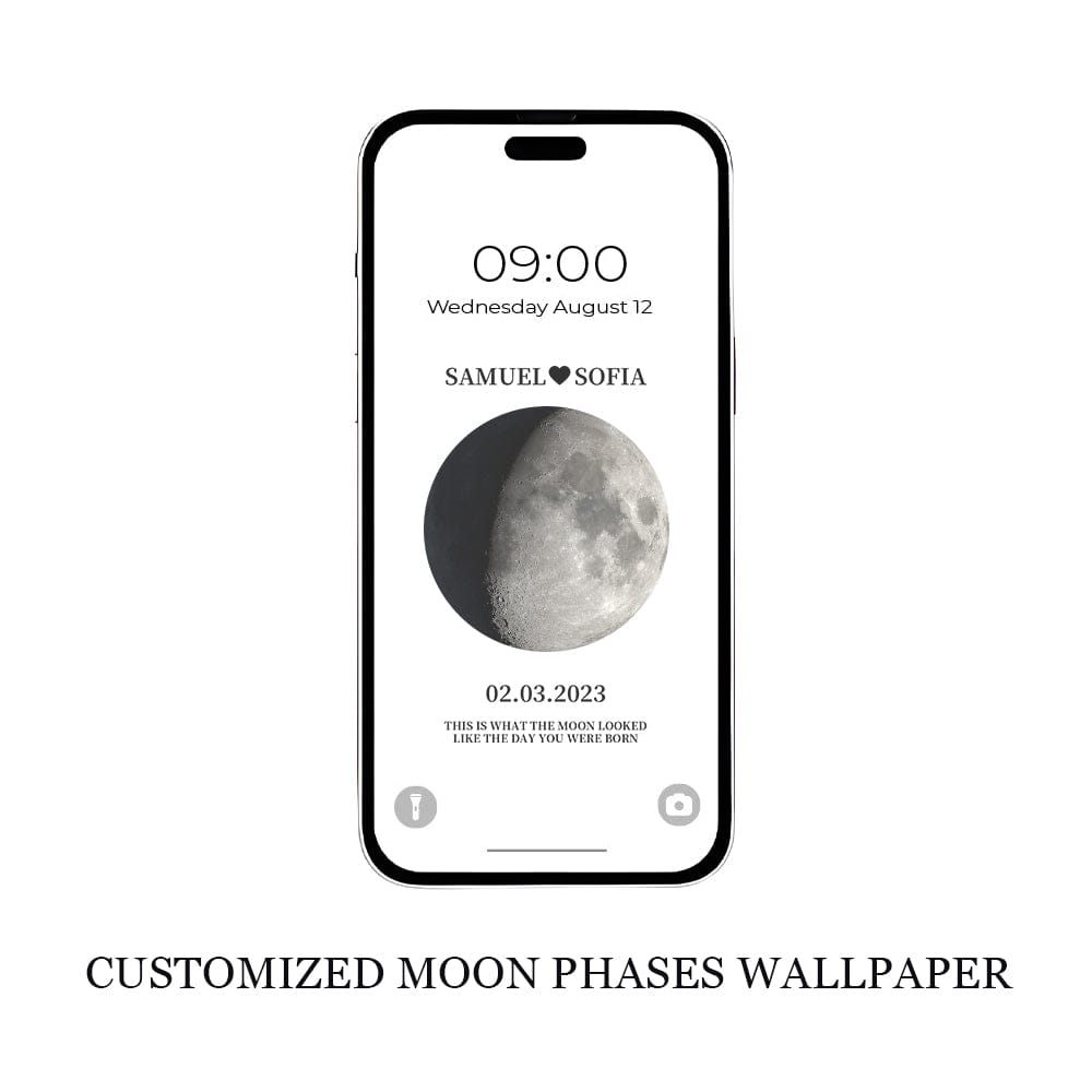 Customized Moon Phases Wallpaper - Giftlab