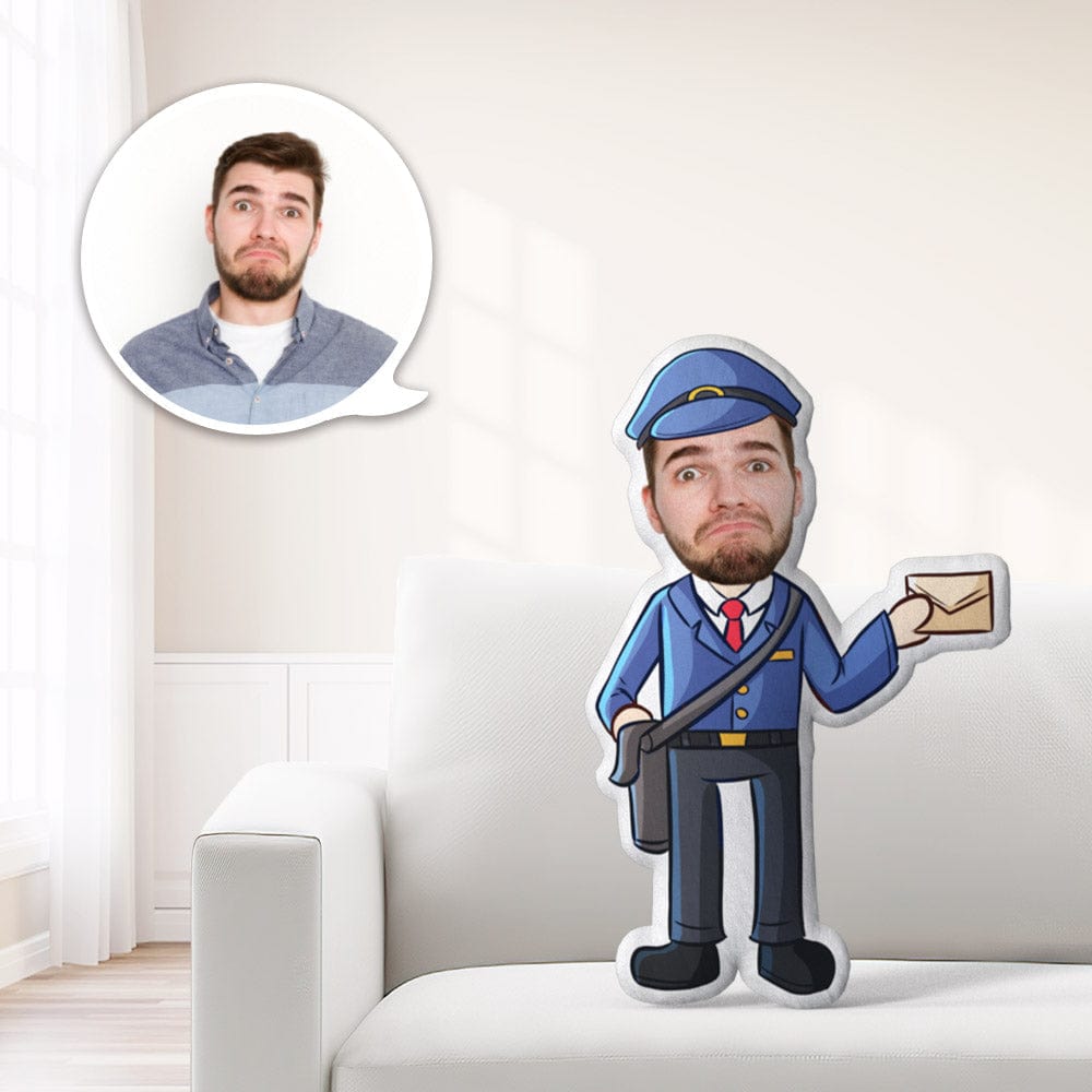 Custom Postman Minime Throw Pillow Unique Postman Gifts Personalized Minime Throw Pillow - Giftlab