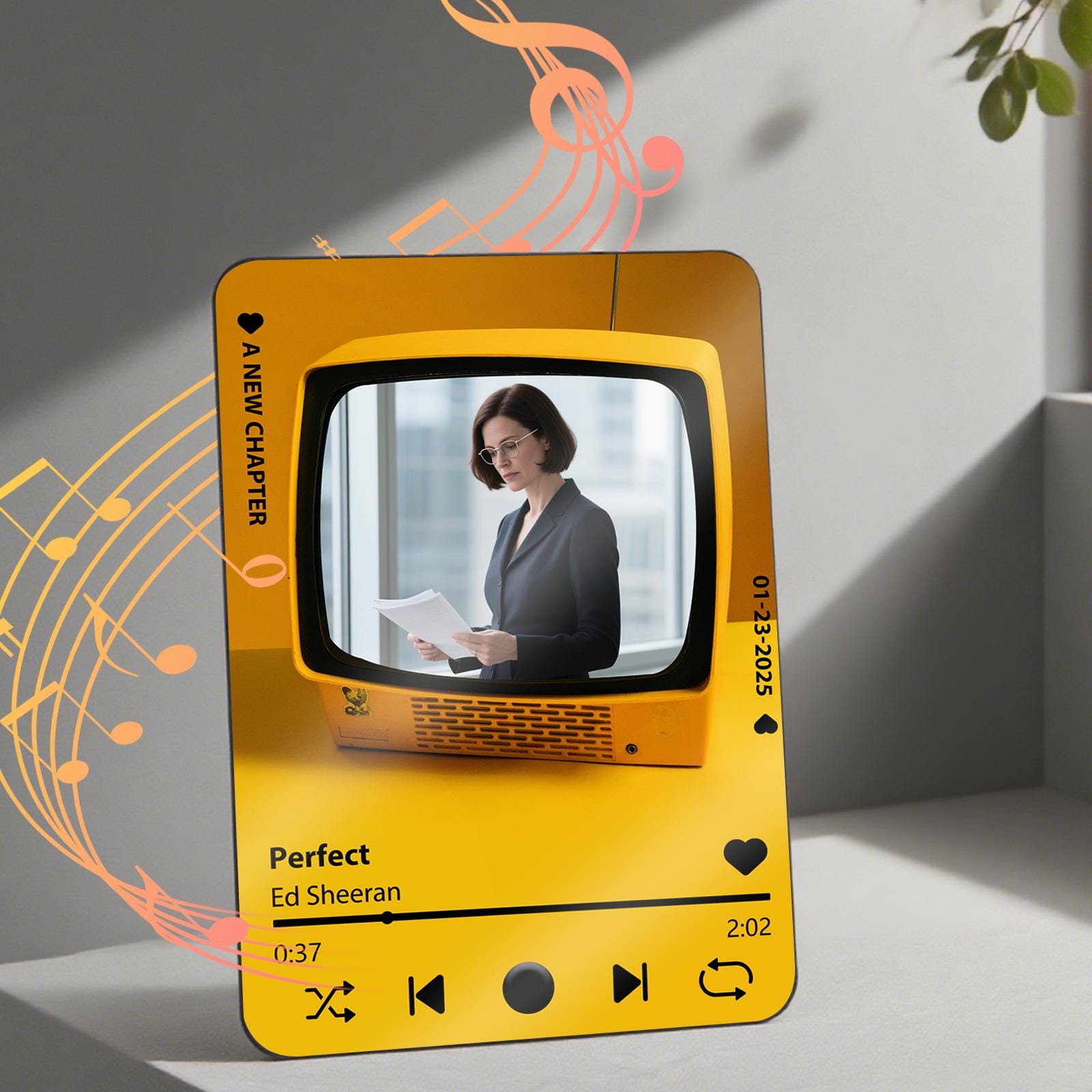 Personalized Photo & Music Farewell Gift: Retirement Keepsake