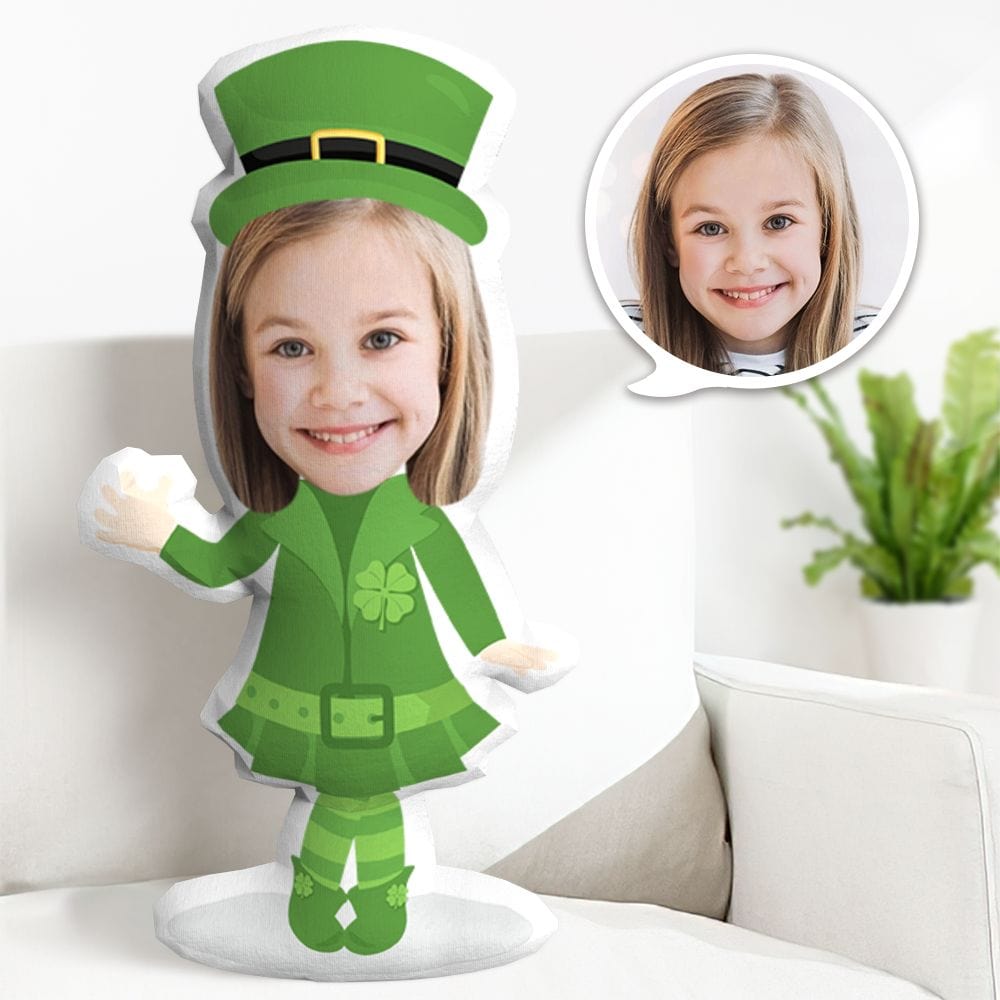 Custom Face Pillow St. Patrick's Day Minime Pillow Gifts For Kids - Giftlab