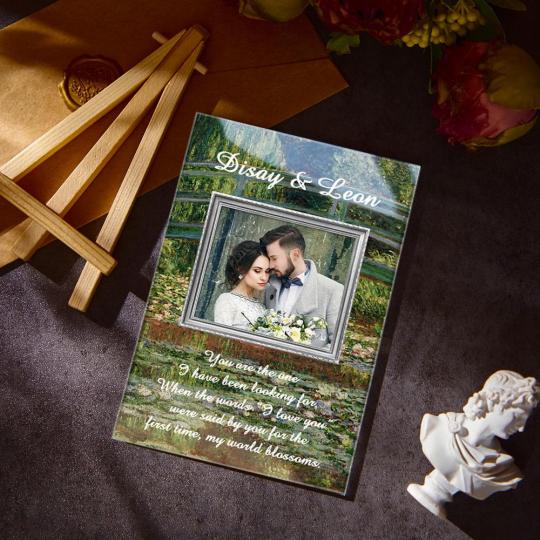 Custom Vintage Oil Painting Photo Plauqe Keychain 3 Stlyle Decor For Home