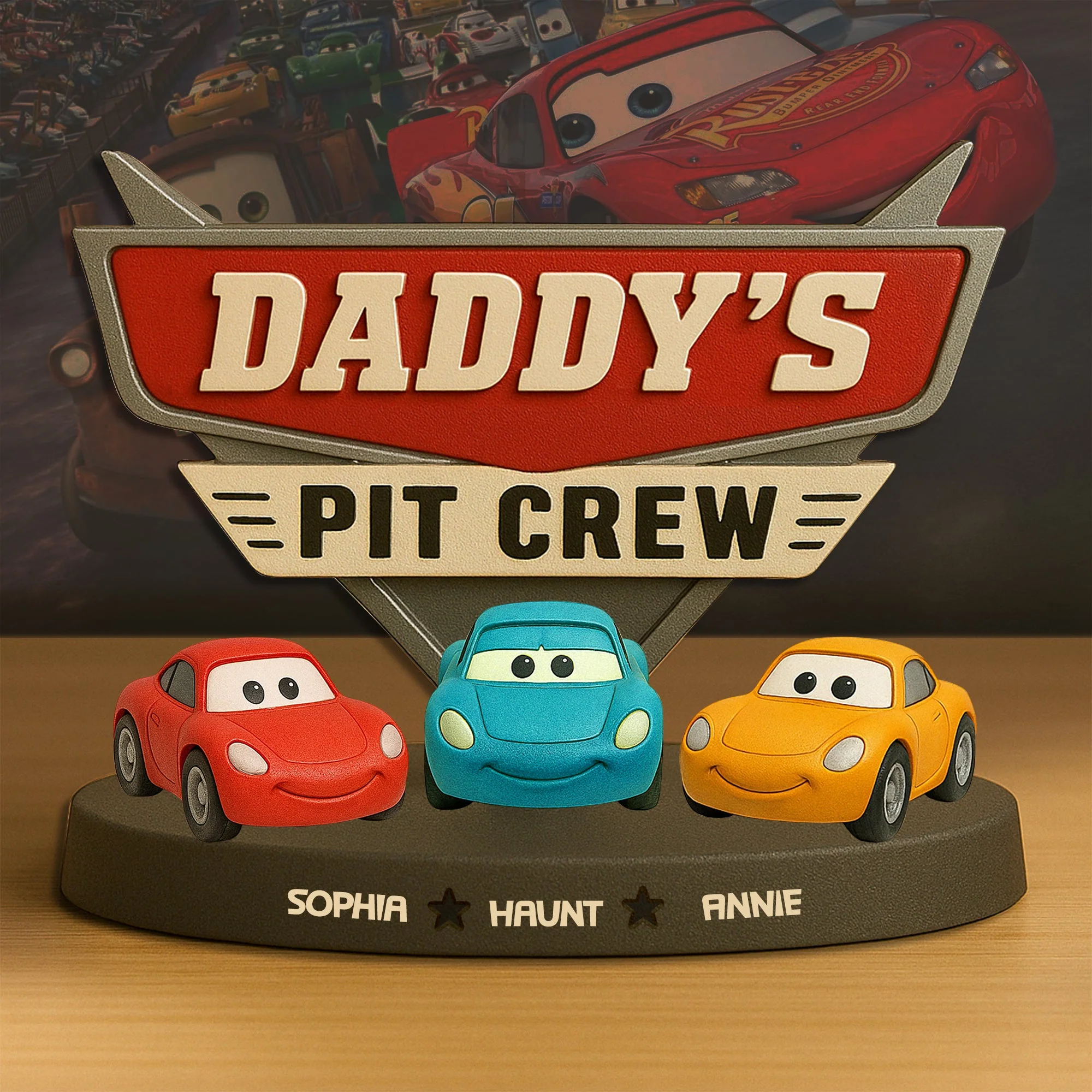 Cars Dad Plaque - Gift For Father - Giftlab